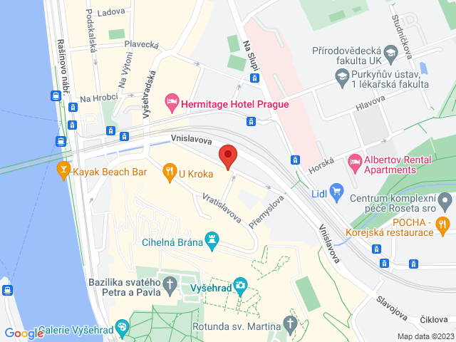 Google map: Neklanova 18, Praha 2